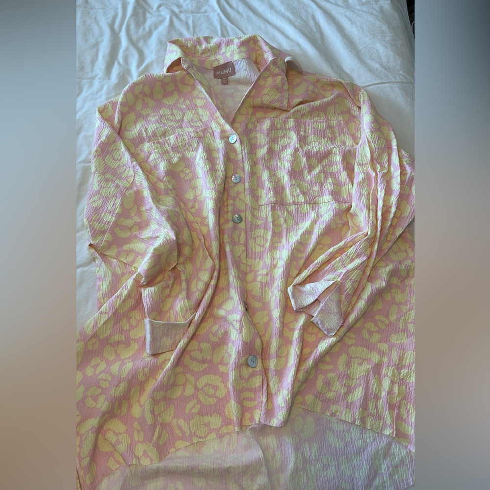 Show Me Your MuMu Pink and Yellow Tunic